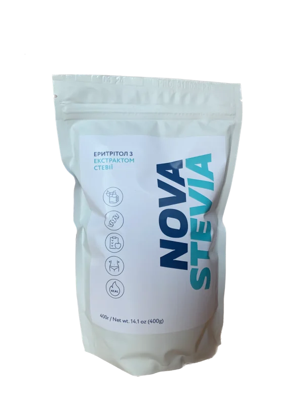 Еритрітол з екстрактом стевії Nova Stevia 400г