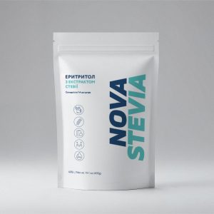 Еритритол + Стевія 1:4 Nova Stevia, натуральний підсолоджувач (400 г)